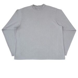 YEEZY GAP Heavy Cotton Long Sleeve T-Shirt Dark Gray Size S